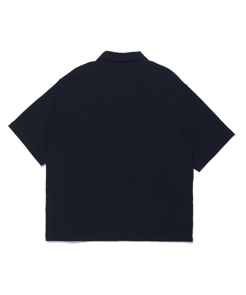 Sigeunipikeonteu Two-Pocket Pleated Short Sleeve Shirt Lq2Yu357_Black