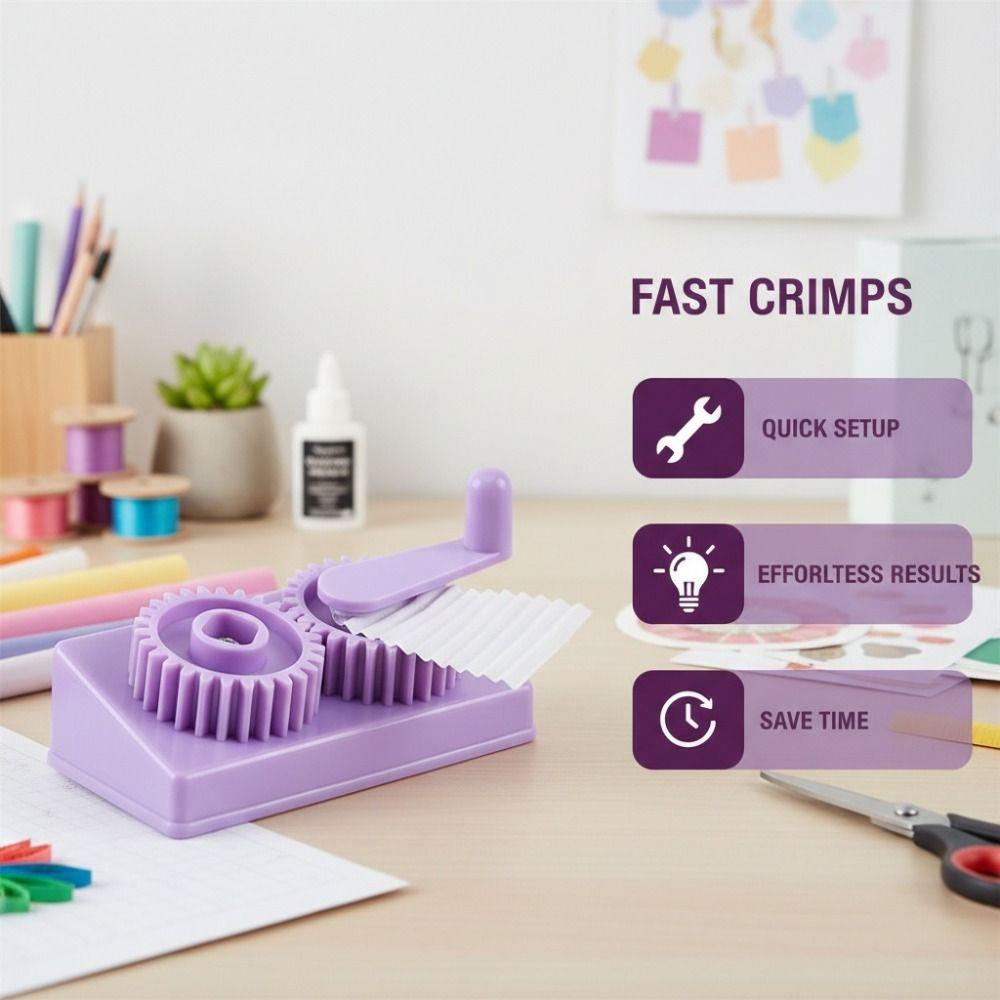 Wave Making Crimping Paper Machine Purple Paper Wave Making Tool  Handmade Artwork