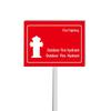 Ground-Inserted Outdoor Fire Hydrant Sign