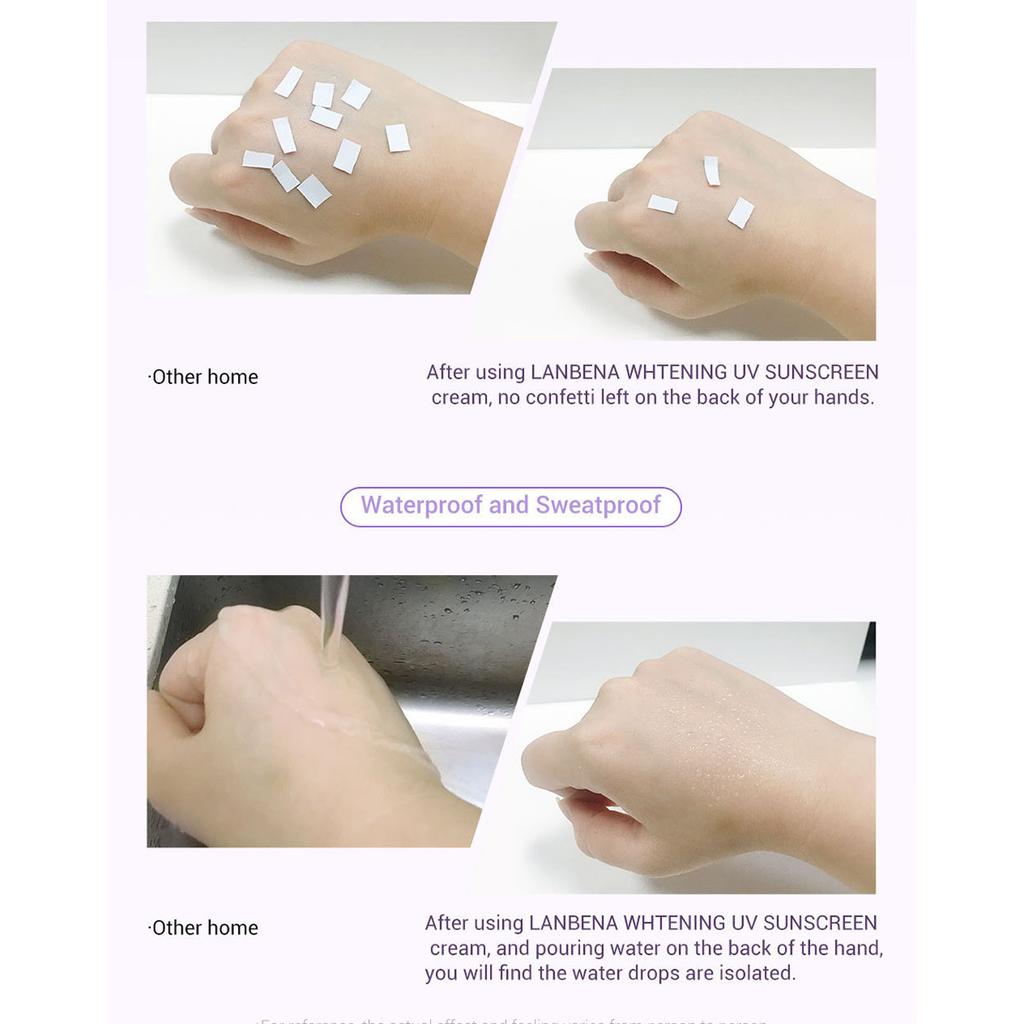 LANBENA Krem bazowy z filtrem przeciwsłonecznym Dostępny w dwóch kolorach 40 ml