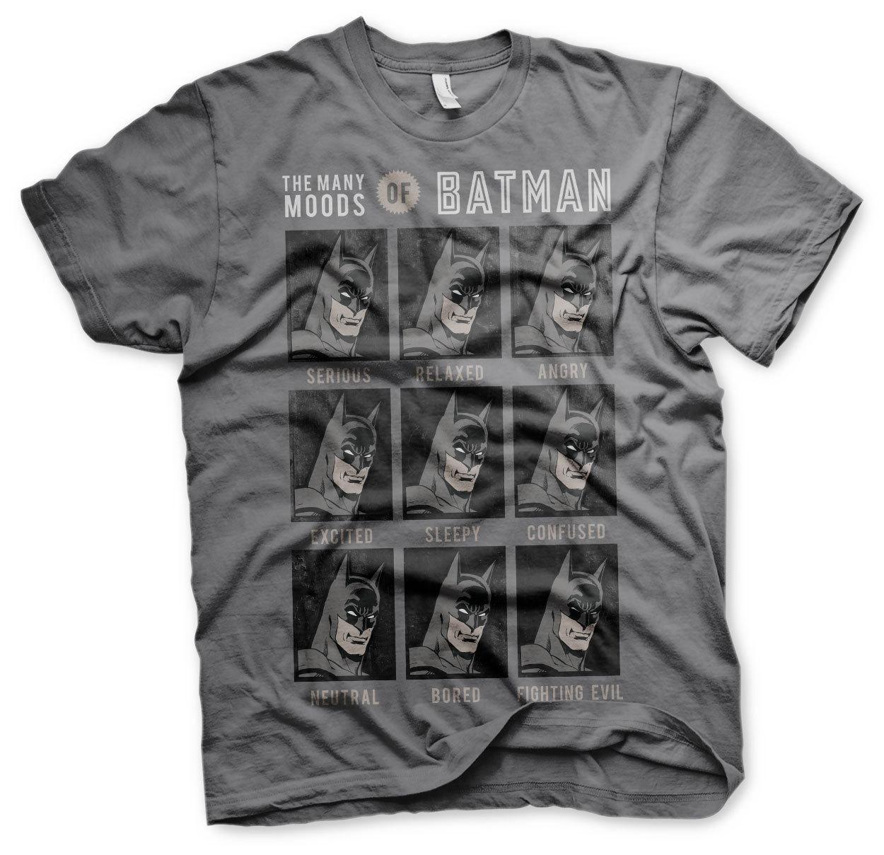 Officially Licensed The Many Moods Of Batman Men S T-Shirt S-XXL Sizes S