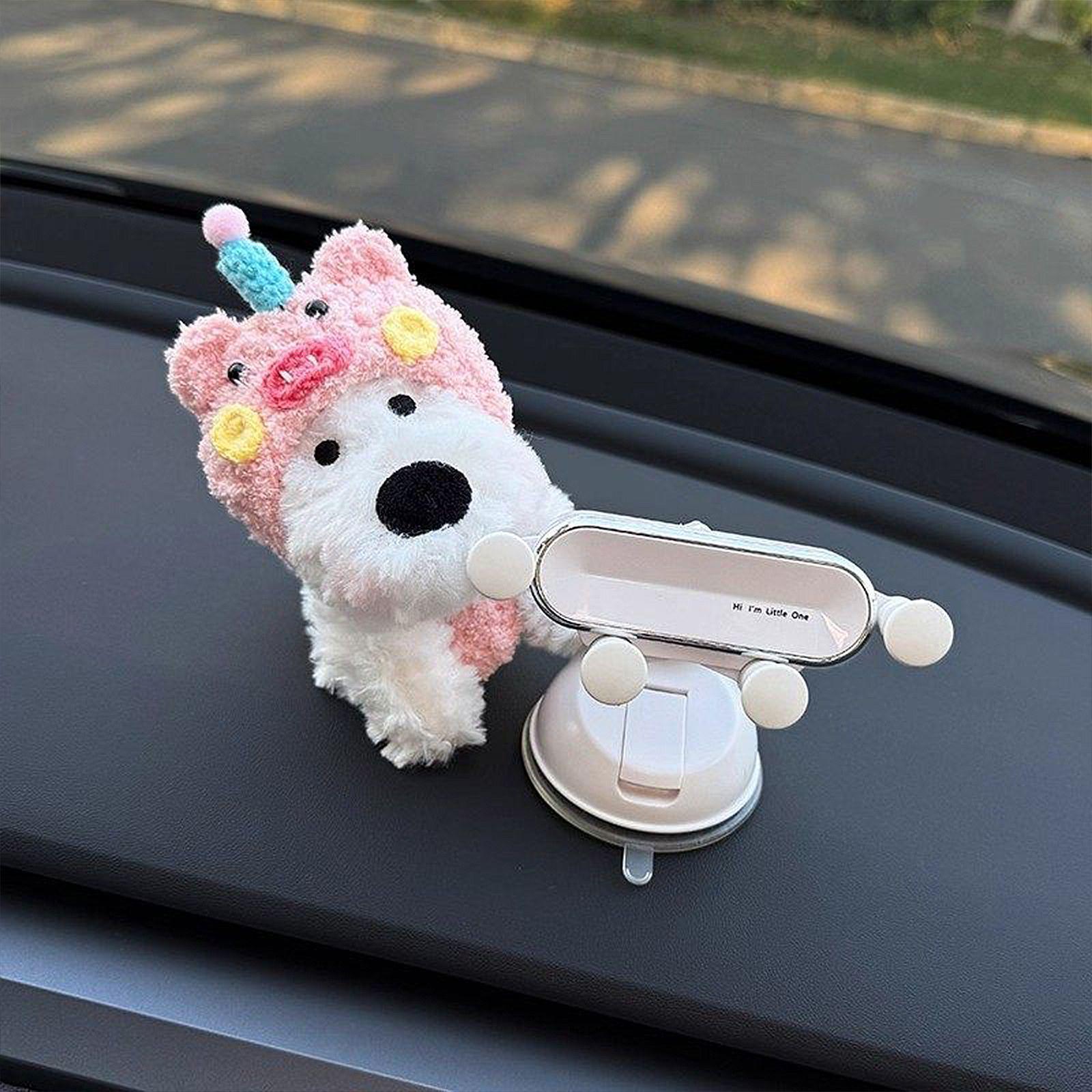 

Westie Terrier Car Phone Holder: Cute Dashboard Mount for Women
