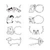 Midori Stamp Rotating Stamp Dial Speech Bubble Pattern 35586006