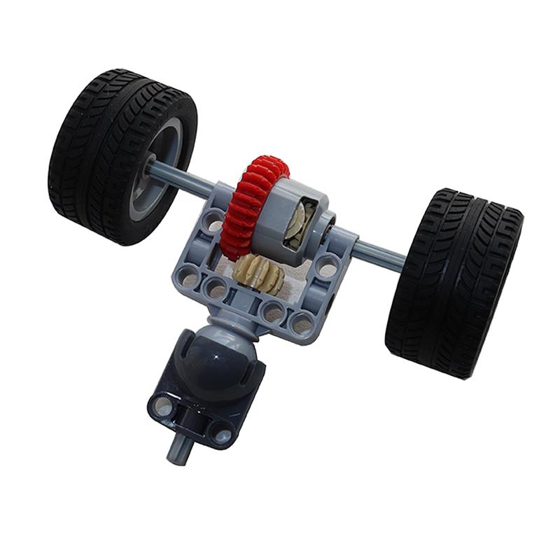Building Blocks Drive Car Front Back Suspension Steering System Differential Gears Self-Locking Bricks MOC Technical Parts