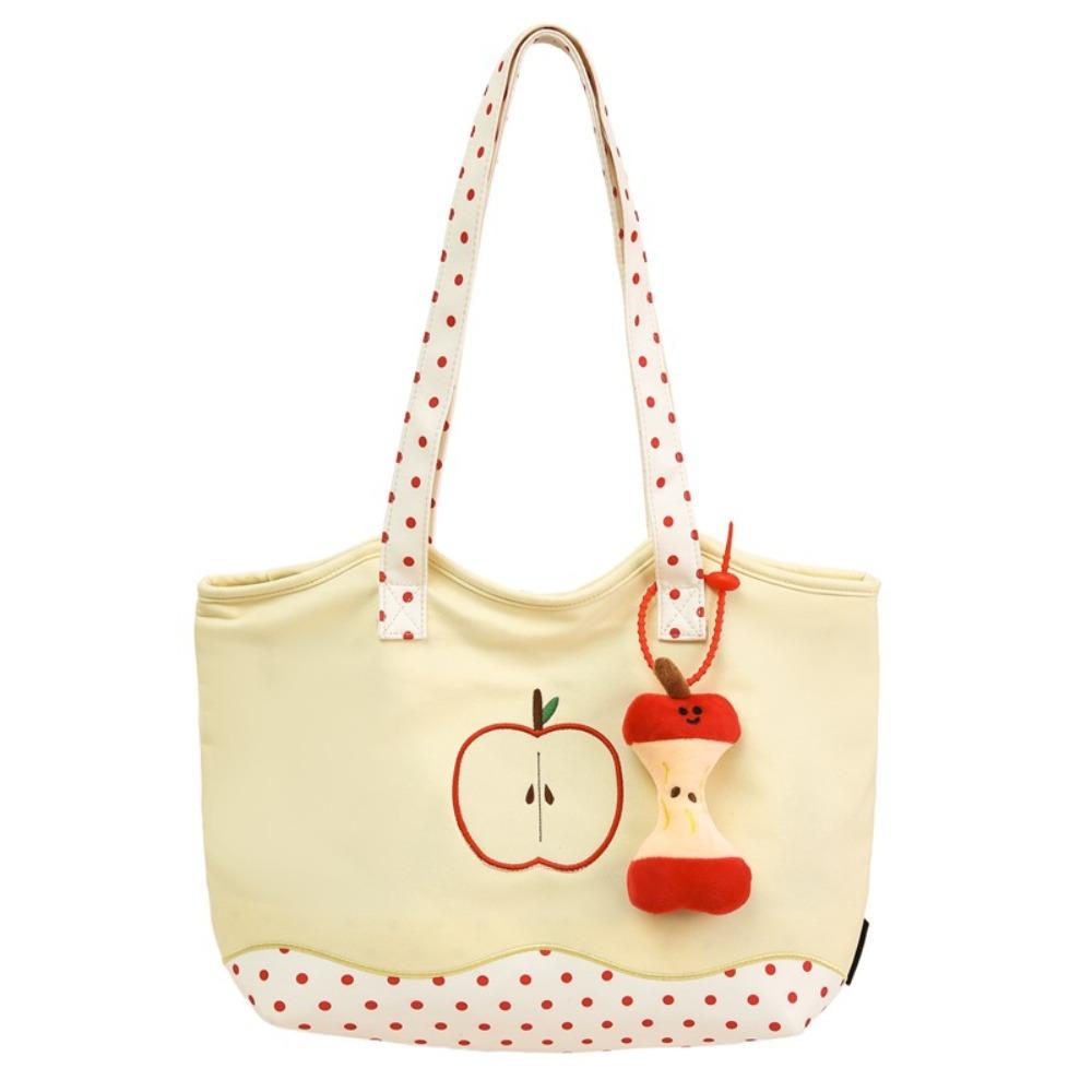 Сумка-мессенджер Фрукты Сумка через плечо Харадзюку Нейлоновая сумка-тоут Маленькая Забавная Сумочка Путешествия жёлтый