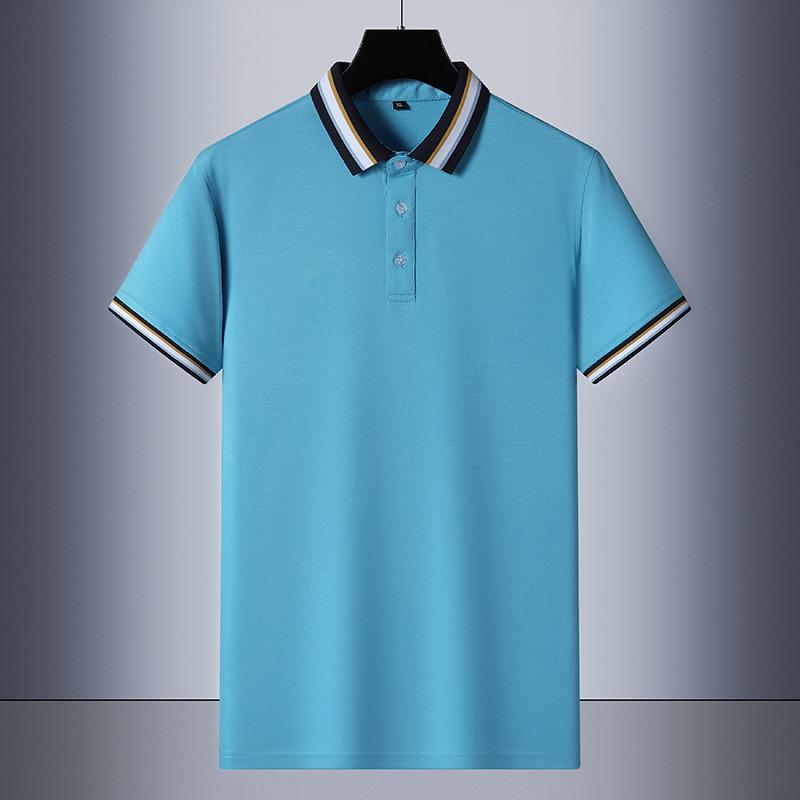 7XL Oversized POLO Shirt for Men's Casual Business Short Sleeved T-shirt with Enlarged Half Cardigan Short Sleeved Top