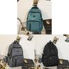 Nylon School Backpack For Teens With Design And Laptop Compartment