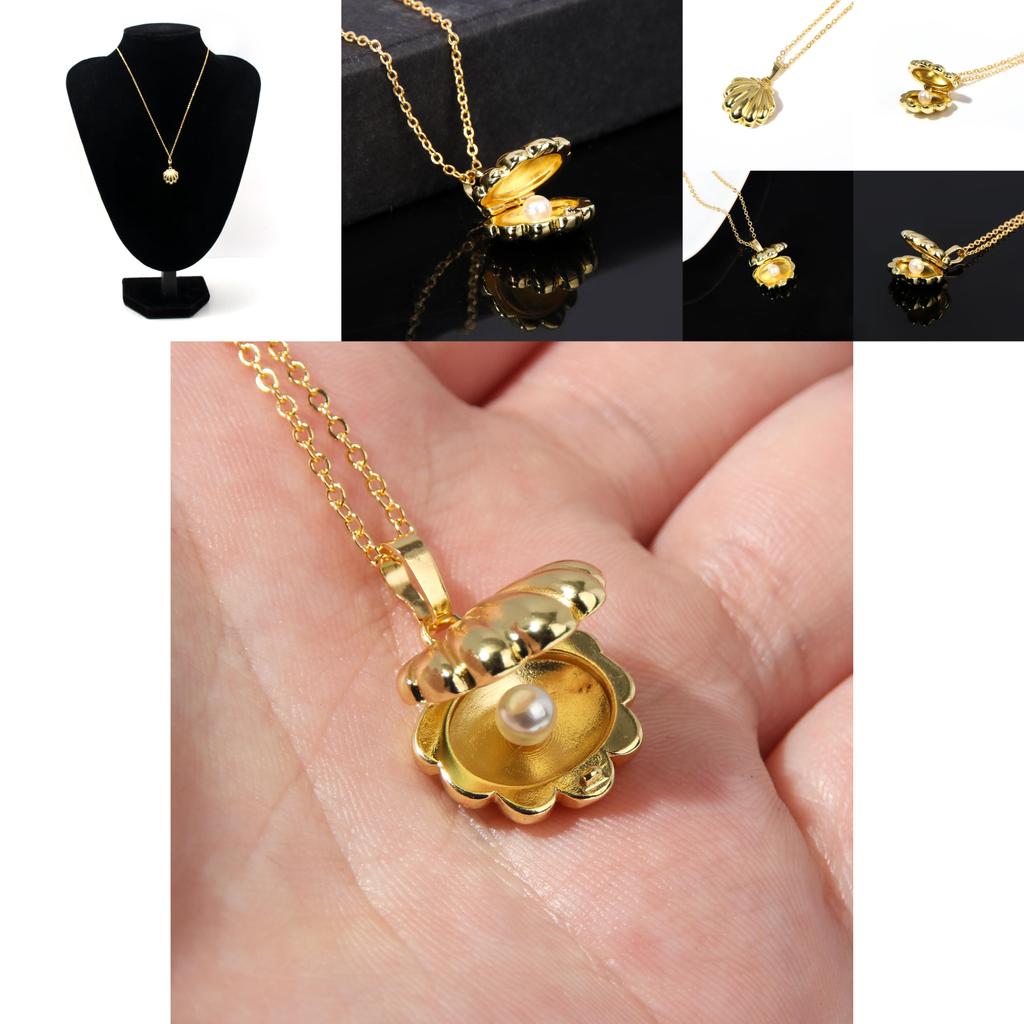 Meerjungfrau Melodie Halskette Mit Muschelperlen-Anhänger Für Frauen Und Männer