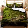 Eden Tyrannosaurus Rex Dinosaur Three-piece 3D Digital Printing Kit Bedding Quilt Sheet