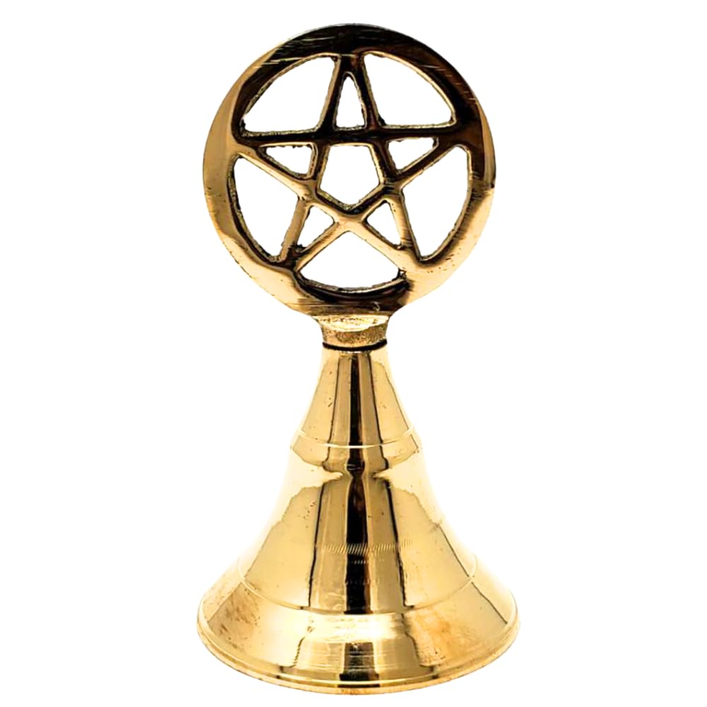 

Тибетский алтарный колокольчик, латунь, для тибетской пуджи, буддийские алтарные принадлежности (Пентакль)