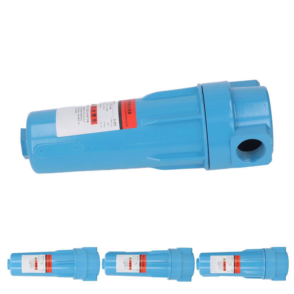 Oil Water Separator Clear Thread Air Compressor Filter 1.6Nm³/min Rated Capacity Leakage  1in Inlet Outlet for Replacement