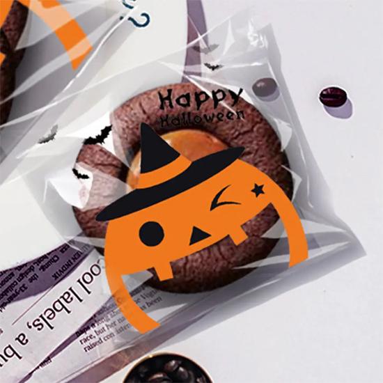 

Печенье на Хэллоуин, нуга, печенье в виде снежинок, упаковочный пакет для конфет, подарок для вечеринки в честь Фестиваля призраков, самозапечатывающийся пакет, случайный рисунок в упаковке (100 штук) Random style (100pcs) разноцветный