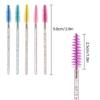 ATOMUS 300pcs Mascara Disposable Eyelash Applicators with Crystal Handles for Eyelash Extensions Wands, (6 Colors)