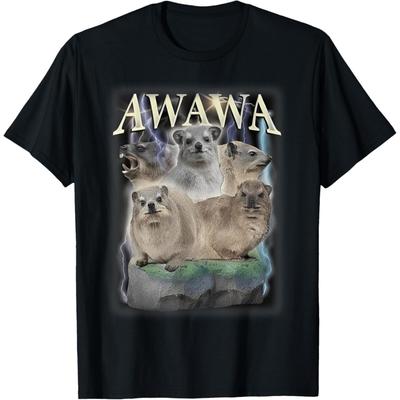 LangLanGs Funny Awawa Hyrax Oddly Specific Meme Animal for Family Tee T-Shirt