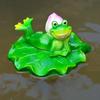Yousheng Floating Frog Statue Resin Cartoon Relaxing Frog Ornament Pond Floating Frog Figurine for Aquarium Garden Pool Water Feature Decor