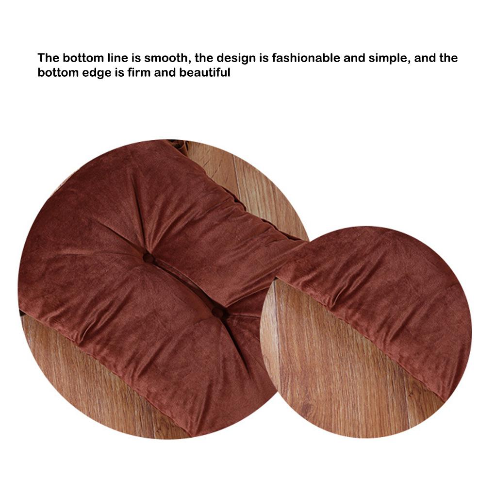 Chair Cushion Seat Pad Stool Mat Floor Pillow Thickening Anti-Slide Solid Color for Bedroom Dressing Student Yoga