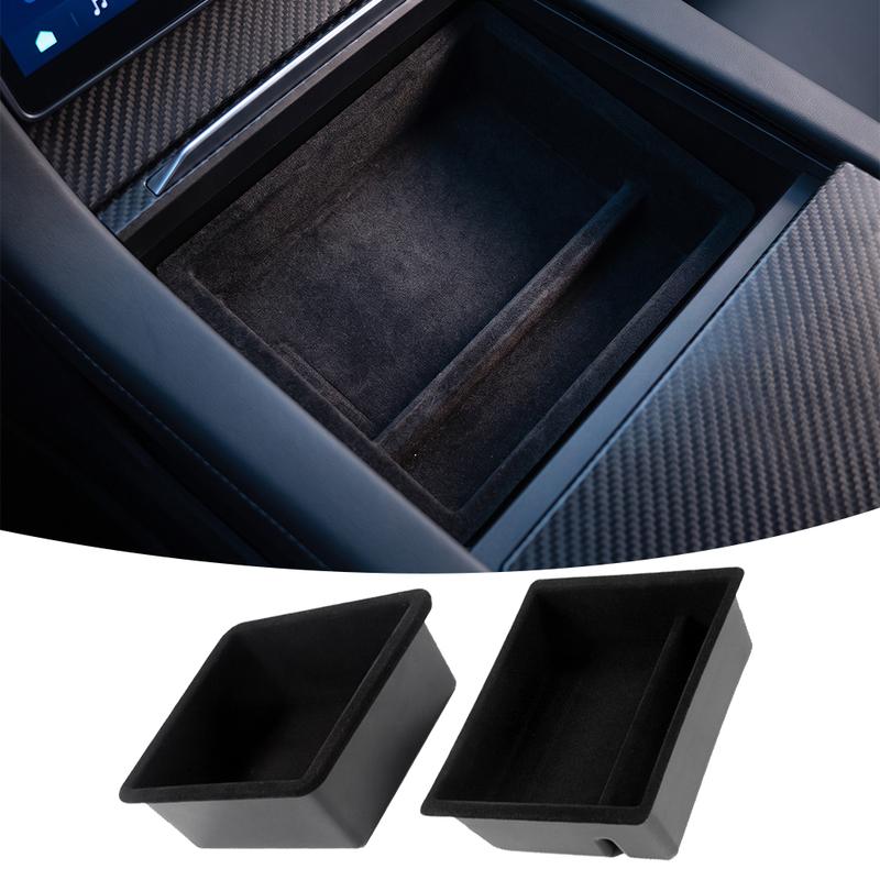 Central Control Storage Box for Tesla Model 3/Y/YL Highland Juniper Center Console Organizer Tray Armrest Cubby Drawer Accessory