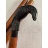 Designer Antique Brass Raven Head Handle Vintage Style Wooden Walking Cane Stick