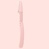 Three-Color Folding Anti-Scratch Eyebrow Razor with Safety Trimmer Blade