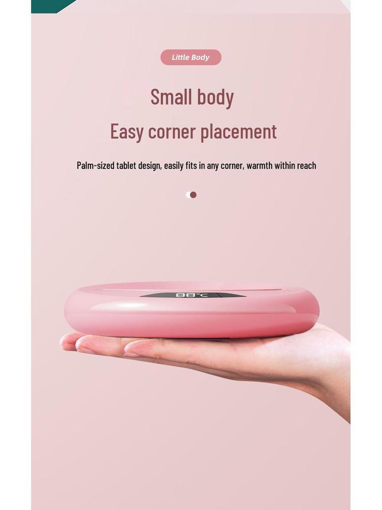 Three-Level Adjustable Temperature Cup Warmer with Insulated Coaster - 55 Degrees Constant Heating.