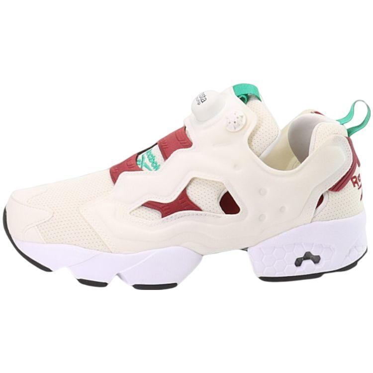 Reebok Instapump Fury Trendy Comfortable Shock Absorption Balance Low-Top Casual Shoes Unisex Sneaker White FU9106