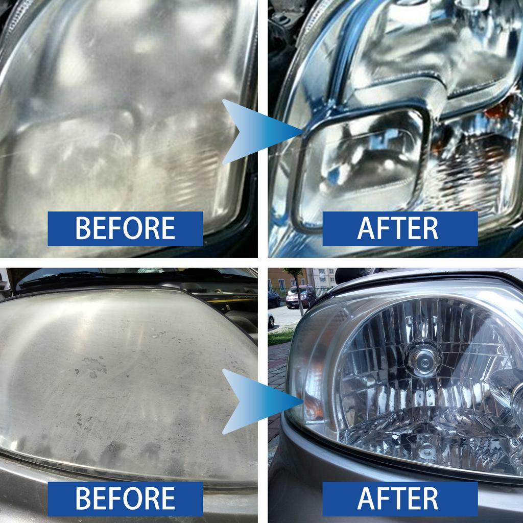 Car lamp refurbishment care agent set, car headlight care solution, car lamp crystal plating refurbishment care agent