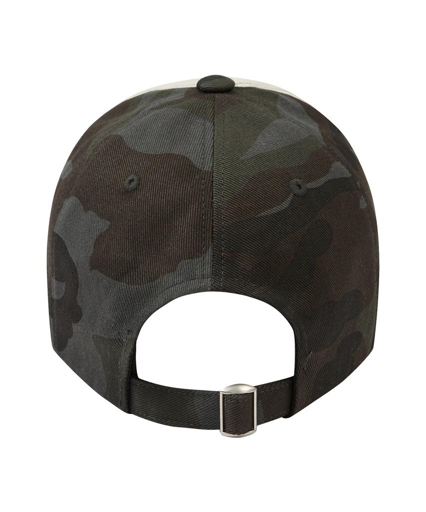 Aejeuyua Star Lettering Studded Ball Cap Camo