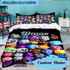 Custom Name Blox Fruits Bedding Set 3pcs, Bedding Set Including 1pc Duvet Cover And 2pcs Pillowcases for Bedroom, Dormitory Gift
