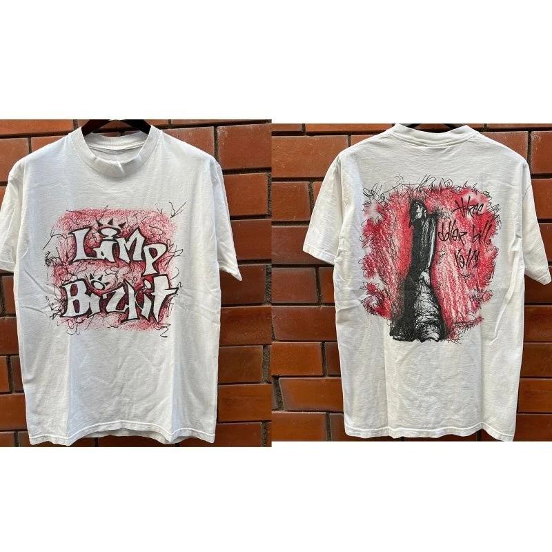 

Limp Bizkit Limp Baztit Band Os Marque De Mode Rock Punk À Manches Courtes T-shirt Américain À Manches Courtes Été Pour Hommes 4XL