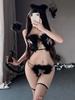 Sexy Naughty New Year Lingerie for Wet Women Hollow Out Bodysuit Open Crotch Underwear Erotic Role Playing Costumes Exotic Thong