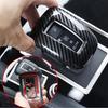 Carbon fiber Car Gear Shift Knob Cover Trim For Mitsubishi Outlander -2024