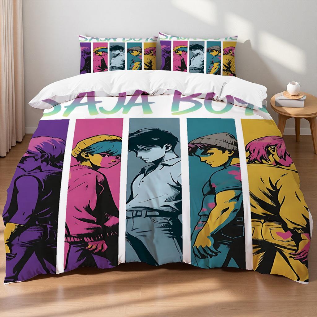 Zoey Demon Hunters K-pop Girls Boys Group Printed Coreless Duvet Cover Multi Size Bedroom Dormitory Holiday Bedding Decoration