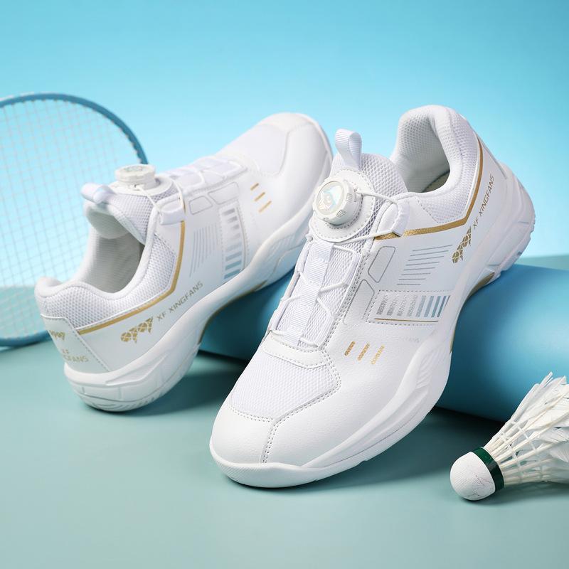 New Badminton Shoes Men's and Women's Professional Competition Training Non-Slip Breathable Ground-Fit Flying Sneakers