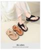 Fashion Women's Thick-soled Sandals Toe Clip One Kick Suede Leather Shoes for Women Leisure Beach New Fashion Retro Sandalias De Mujer