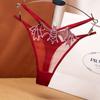 Women Floral Thongs Panties for Women Female T-Back G-String Lace Low Waist Bikini Briefs Transparent Girls Lingerie