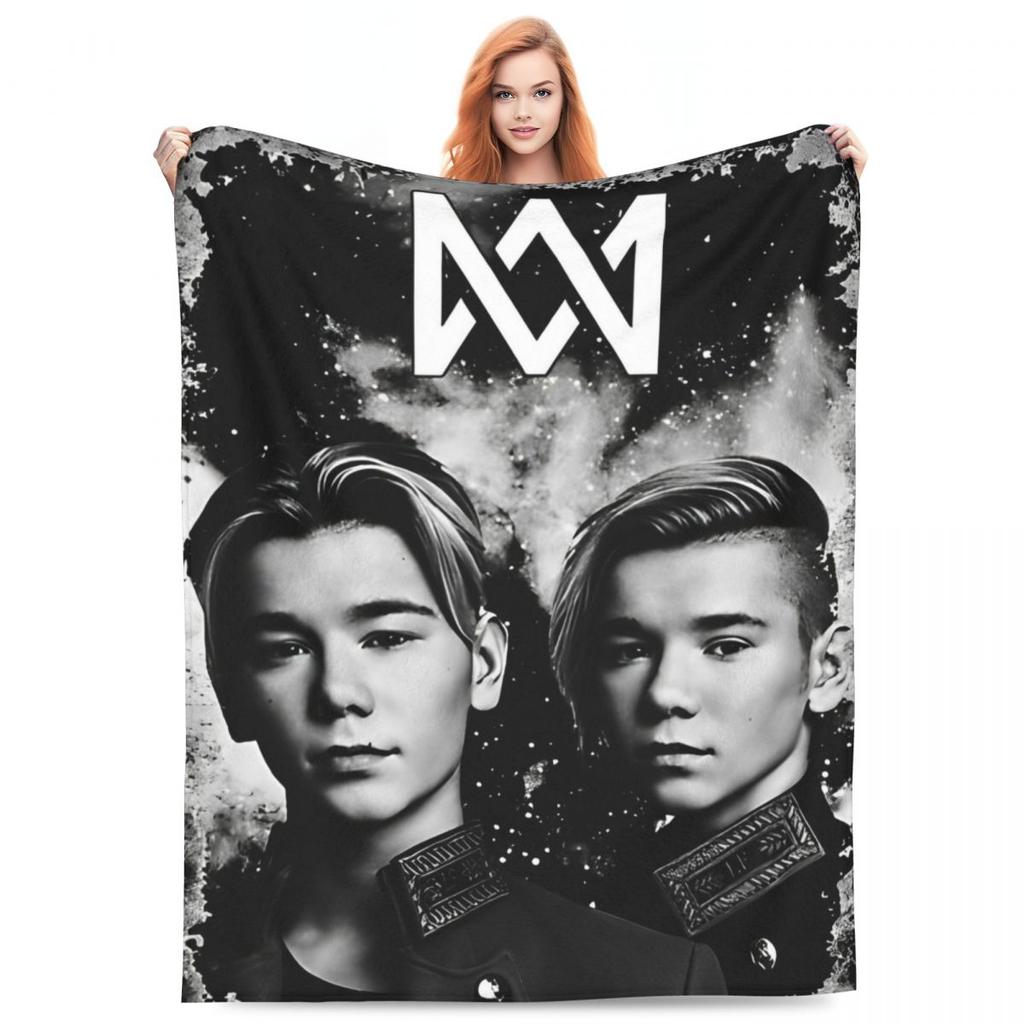 Marcus And Martinus Dvojčata Povlečení Přehozy MM Zpěvák Flanelová Přikrývka Na Pohovku Postel Pohodlný Potah Na Rozkládací Pohovku