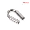304 Stainless Steel M2 to M8 Silver Cable Wire Rope Clamp Thimbles Rigging Hardware Chicken Heart Ring Fixing Workpiece