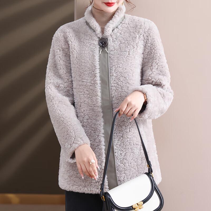 

Элегантное женское зимнее пальто Xuexi 2025 на флисовой подкладке XL