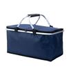 Cesta de piquenique dobrável isolada de 30L de grande capacidade com alças acolchoadas, bolsa portátil para viagens ao ar livre/acampamento/compras