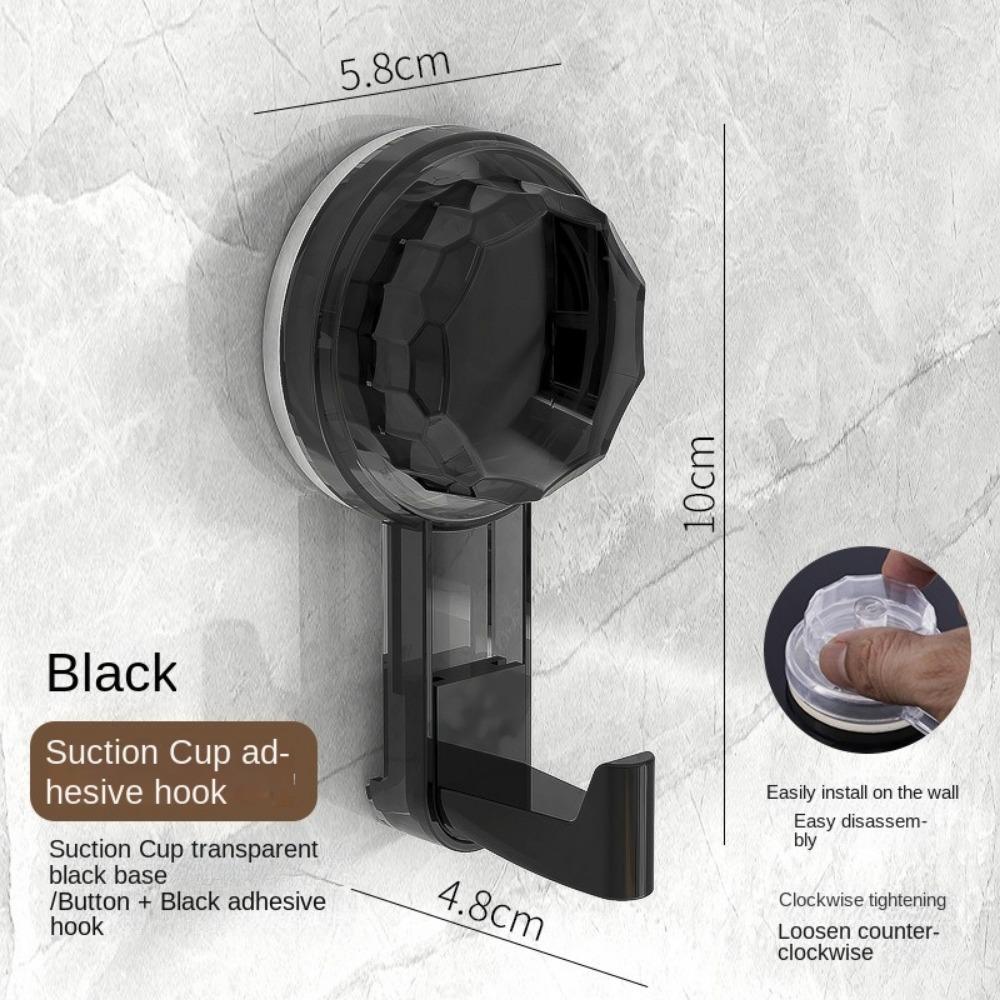 

Removable Keys Clothes Hooks Household Rotating Towel Hook Suction Cup Hooks For Kitchen Bathroom
