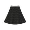 Fila Emerald Letter Print Casual Knit Midi Skirt Women Skirts Black F11W344301F-BK