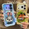 Autumn and Winter Judy Nick Embroidery for iPhone 11 Mobile Phone Case Couple iPhone11 Cartoon Protective Case Leather Pattern 11