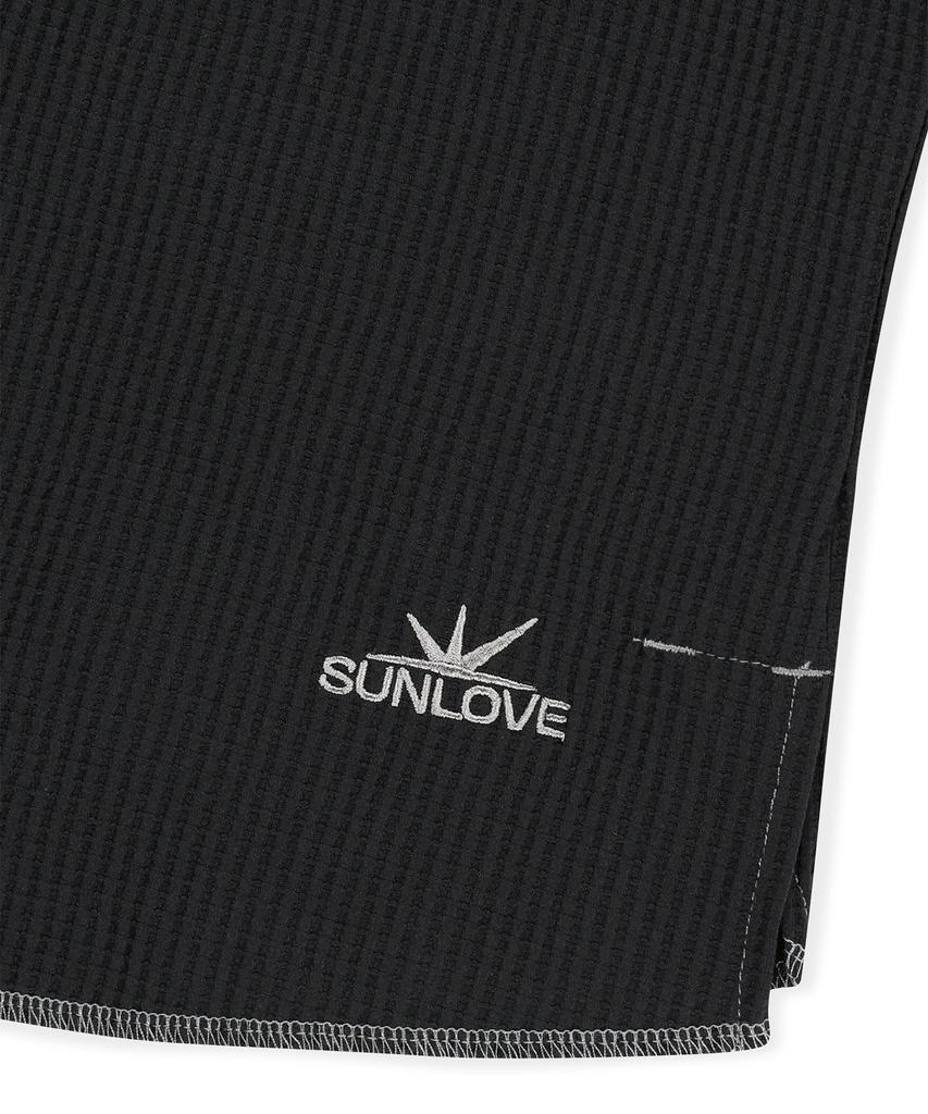 Sseonleobeutueo Aero Waffle Ls Tee Black