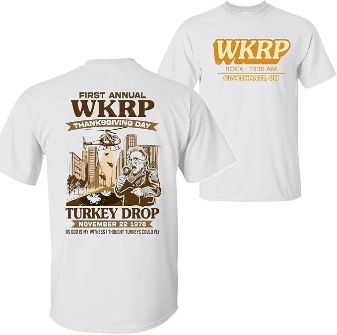 First Annual WKRP Thanksgiving Day Turkey Drop T-Shirts Funny