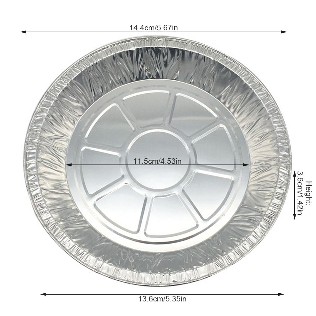 50 adet şeffaf kapaklı pişirme tavaları Dondurucu Fritöz Astarı Pizza Ekmek Tepsileri Yeniden Isıtma Kapları Flanş Plakaları Mutfak Tencere