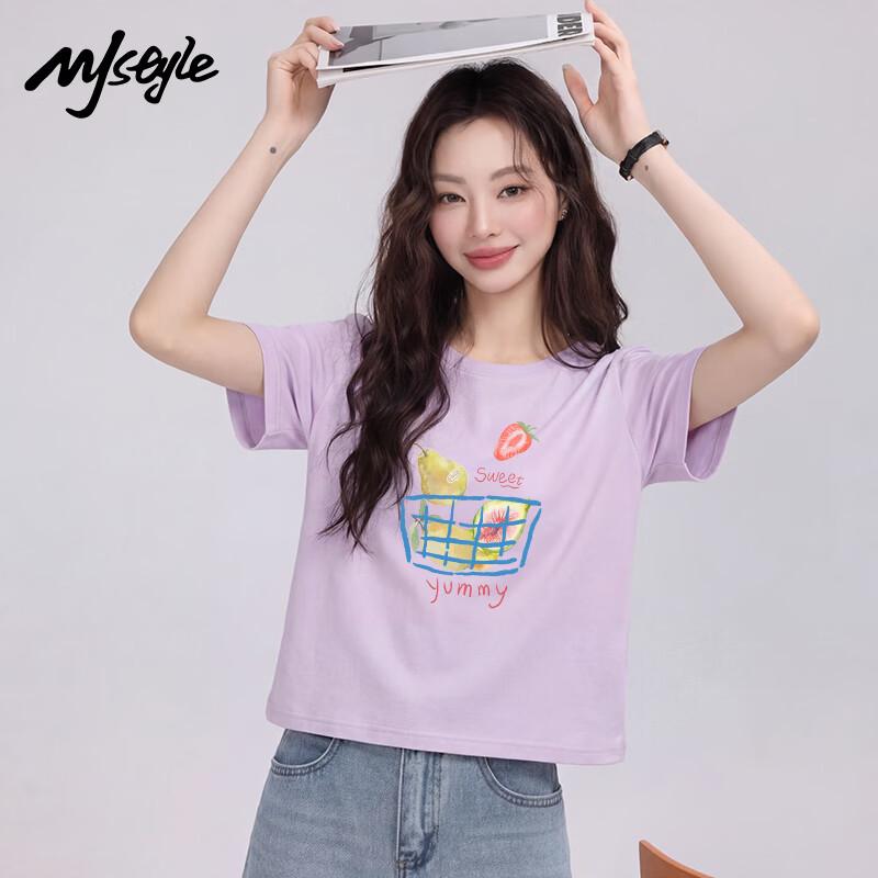 MJ STYLE Women's Cotton Short Sleeve T-Shirt