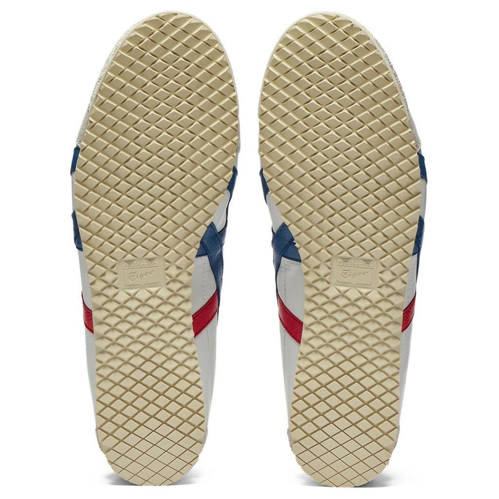 ONITSUKA TIGER Mexico 66 Nm Comfortable Versatile Non-Slip Wear-Resistant Low-Top Casual Shoes Unisex Sneaker White Blue 1183C319-100