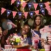 American Independence Day Letter Banner Decoration Holiday Party Layout Pull Flag