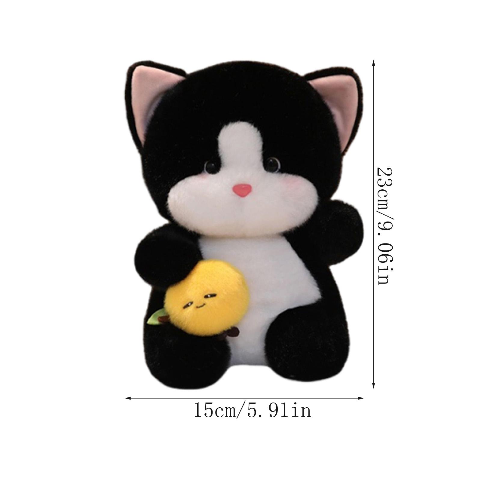 

Cute Plush Toy With Persimmon, Soft Stuffed Cuddle , Kawaii Plushie For Kids Girls Birthday Gifts One Size
