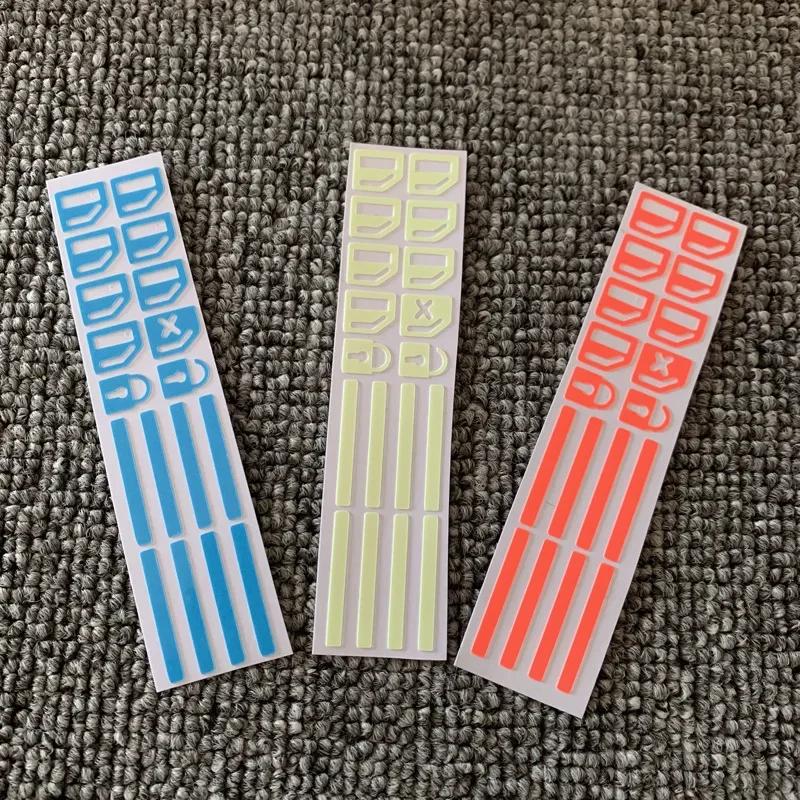 Car Window Button Colorful Luminous Sticker Car Window Lifting Switch Night Fluorescent Decal Car Interior Glow Reminder Sticker